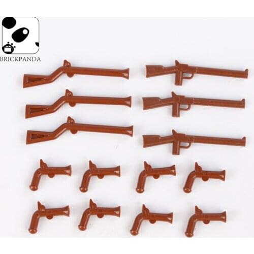 DIY WW1 Military Guns Weapons Building Blocks USA Army British Soldiers Soviet City Parts Bricks Accessories Kids Toys