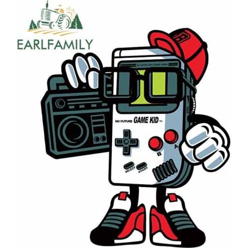 EARLFAMILY 13cm x 11.2cm For Trend Game Console Personality Stickers Car Accessories Anime Waterproof Sticker Vinyl Car Sticker