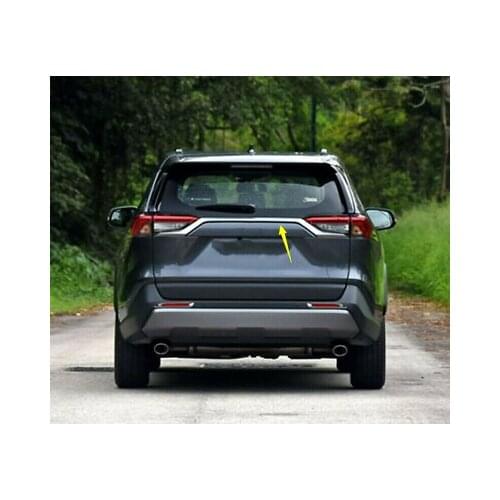 ABS Chrome Rear Door Trunk Lid Stripe Cover Trim For Toyota RAV4 2019 - 2020