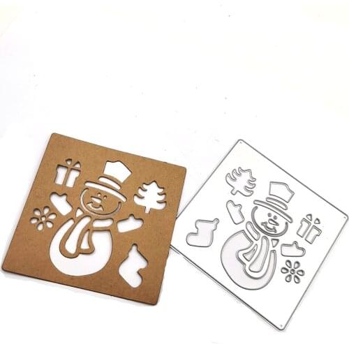 Julyarts Snowman Tree Card Making Supplies Stencil For Craft Decorative Embossing Die Cut Making Card Stencil Template New 2021