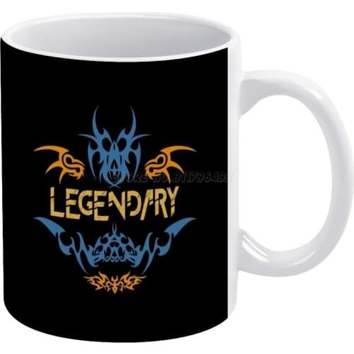 LEGENDARY White Mug Custom Printed Funny Tea Cup Gift Personalised Coffee Mug Legendary Lol Legends Pentakill Penta Gaming Game