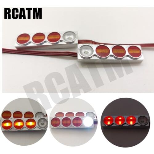 Metal Rear Lamp Mud Head Tow Head for 1/14 Tamiya RC Truck Car Tamiya Man 620 1851 3363 56352