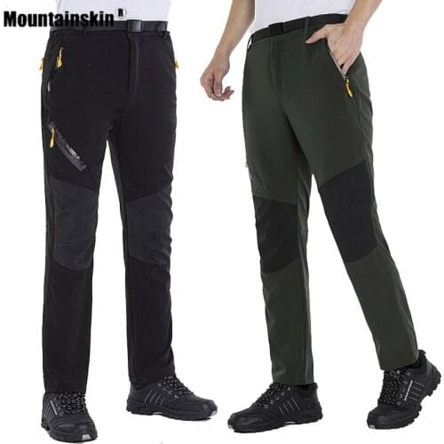 Mountainskin Splicing Trousers Hiking For Men Camping Water Repellent Trekking Pants Outdoor Breathable Climbing SportPant VA935