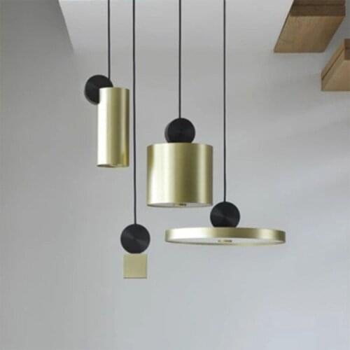 Nordic glass ball chandeliers ceiling gold pendant light color cord light luzes de teto living room decoration avizeler