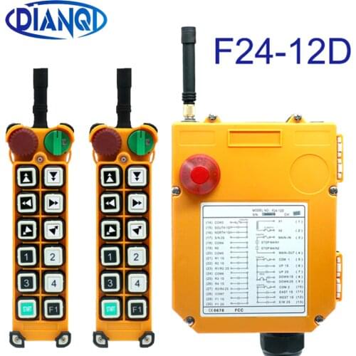 Single/Dual speed F24-12S F24-12D driving crane industrial wireless remote control industrial 12 channels 12V 24V 220V 380V 2F1S