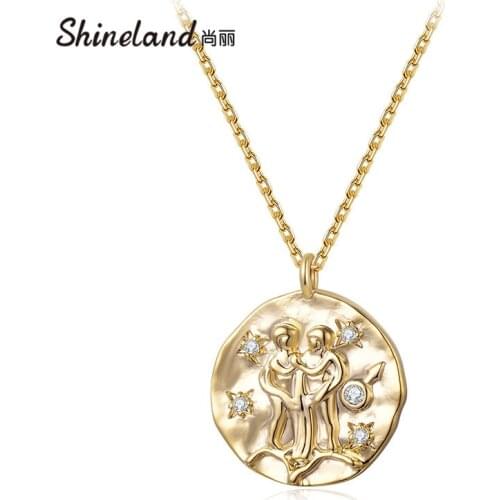 Shineland Vintage Charm Metal Gold Color Crystal Choker Necklace 2020 Fashion Jewelry Bijoux Collares Mujer Collier Femme Gift