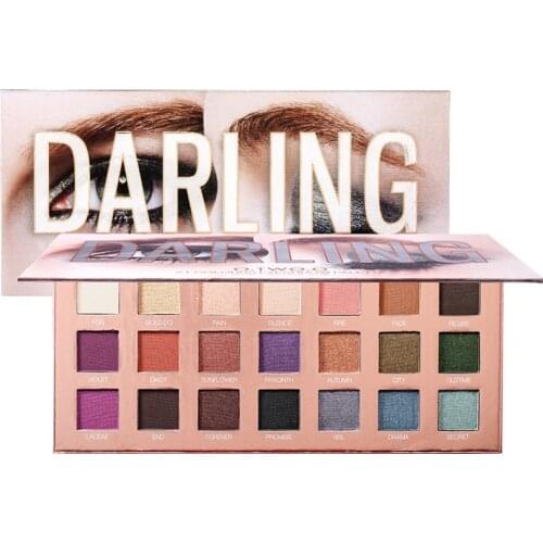 21 Colors Eyeshadow Palette Ultra Fine Powder Pigmented Eyeshadows Glitter Shimmer Makeup Eye Shadow Palette
