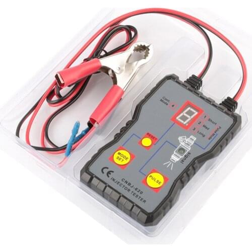 Professional Fuel Injector Tester 12V 4 Pulse Models CNBJ620 Scan Test Tools Car Computer System Clip Alligator Clip To Battery