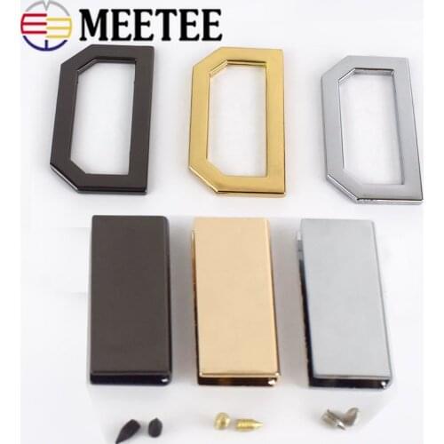 5/10Pcs 40x17mm Bag Corner Clip Edges Protector Metal Buckles Luggage Decorative Buckle Clothing DIY Leather Crafts Accessories