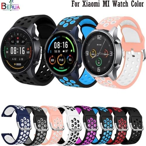 Strap 22MM For Xiaomi MI Watch Color smart band Replacement Wristband for Samsung Galaxy Watch 3 45mm bracelet Accessories belt