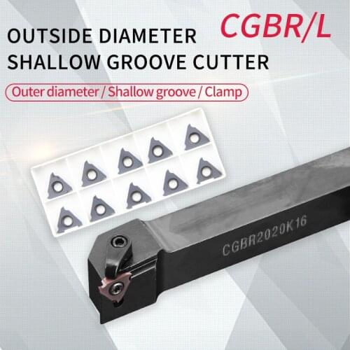 CGBR/L CGBR1616H32 CGBL2020K32 CGBR2525M43 Grooving Turning Tool Holder CNC Carbide Inserts TGF32R/GBA43R Lathe Tools Cutter