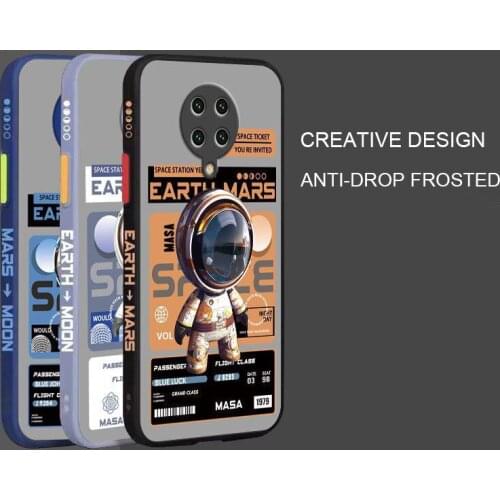 Luxury Astronaut Camera Protection Shockproof Cover For Xiaomi Redmi K30 Pro K30Pro Liquid Silicone TPU Bumper Case