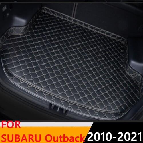 Sinjayer Car Trunk Mat Waterproof AUTO Tail Boot Carpets High Side Cargo Carpet Pad Liner Fit For SUBARU Outback 2010 2011-2020