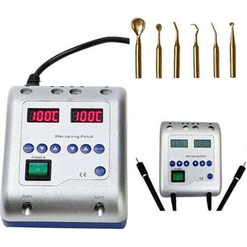 Dental Lab Electric Waxer Carving Knife Contain 6 Wax Tips+2 Pens/Pot Dental Lab equipment