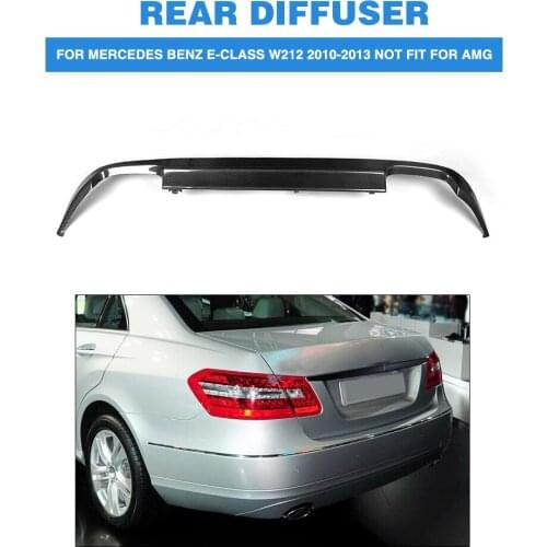 Carbon Fiber Rear Bumper lip Diffuser Spoiler For Benz E Class W212 E550 E350 E300 2010-13 Non AMG bumper Car Tuning Parts