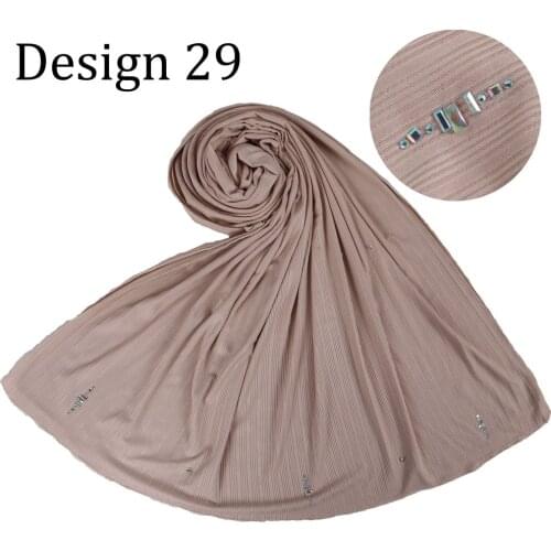 Roma Lined D29 2020 new arrival Striped stretch hijab Jersey Hijab One side redline Long shawls for Muslim Ladys turban Wraps