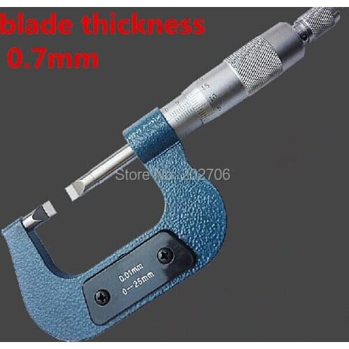 0-25mm Blade Micrometer,blade thickness is 0.7mm High quality