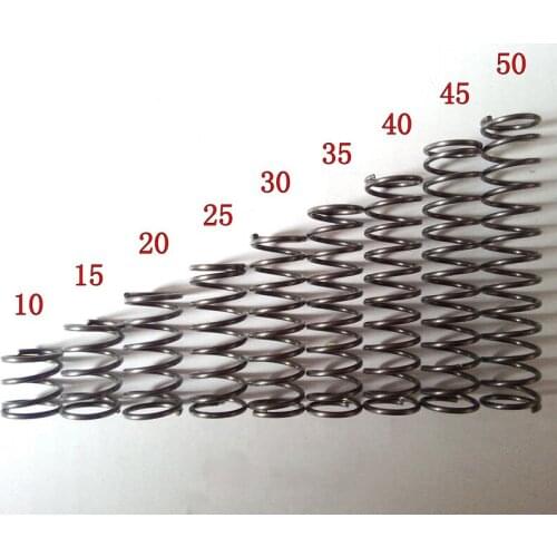 10PCS Manufacturer Custom Small Steel Coil Compression Spring,0.8mm Wire Diameter*6mm Out Diameter*(10-50)mm Length