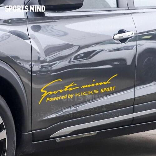 10 Pieces Customizable Sports Mind Automobiles Reflective Car Styling Car Sticker Decal For Nissan KICKS exterior Accessories