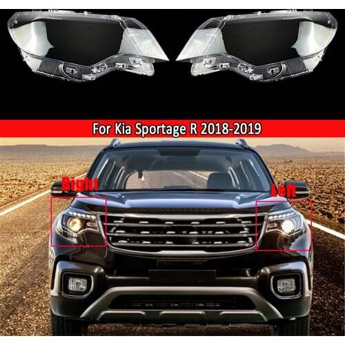 Car Headlight Headlamp Plastic Clear Shell Lamp Cover Replacement Lens Lampshade glass Lampcover For Kia Sportage R 2018 2019