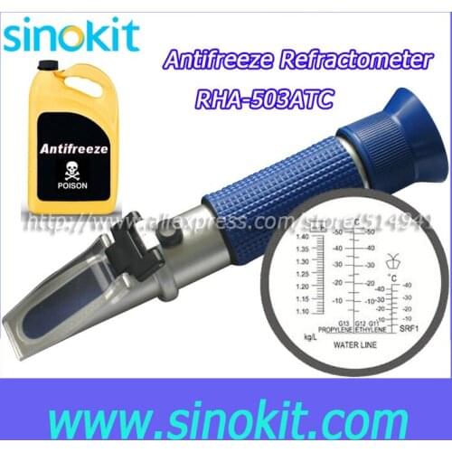 Free Shipping Antifreeze / Battery Blue Grip Refractometer RHA-503ATC