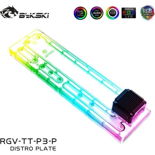 Bykski RGV-TT-P3-P,Distro Plate For Thermaltake Core P3 Case,MOD Water Cooled Waterway Board Reservoir,PC Liquid Cooling Loop