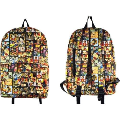 One Piece Trafalgar Law Cartoon Backpack Teenagers School Bags Bookbags Men Travel Laptop Shoulder Bag Women Backpacks