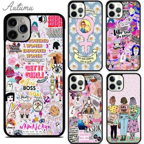 Feminist Feminism Phone Case for iPhone 11 12 Pro Max mini X XR XS SE 2020 5s 6S 7 8 Plus Samsung Galaxy S8 S9 S10 Cover shell
