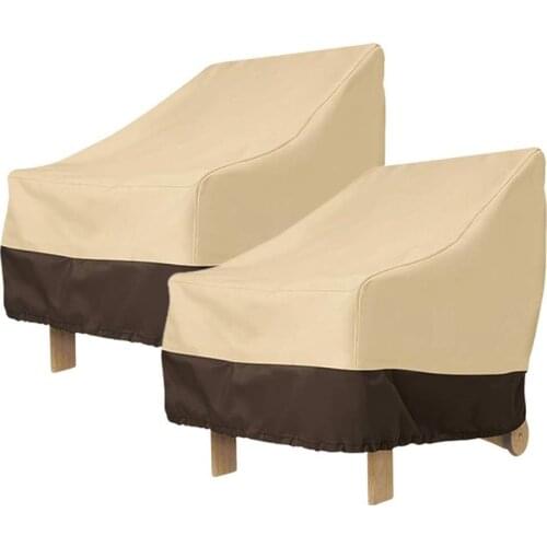 2 Pack Patio Adirondack Chair Cover 31X33X36 Inch Heavy Duty Outdoor Patio Chair Cover 420D, Waterproof Outdoor Lawn Patio Furni