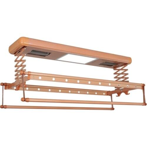 Electric Lifting Racks, Smart Remote Control, Four-bar Balcony Freely Retractable, Lighting, Disinfection, Paint Coating