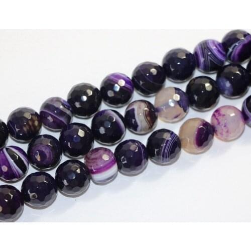Natural purple fringe stone carnelian agat onyx 6mm 8mm 10mm 12mm faceted round loose beads making cute Jewelry gift A21