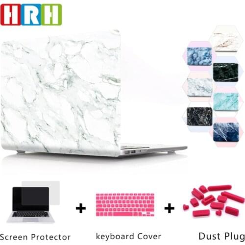 HRH Stylish Marble Hard Plastic Case Laptop Body PC Shell for Mac Air Pro Retina 13" 15"Touch Bar A1989 A2159 A1706 A2289 A2251