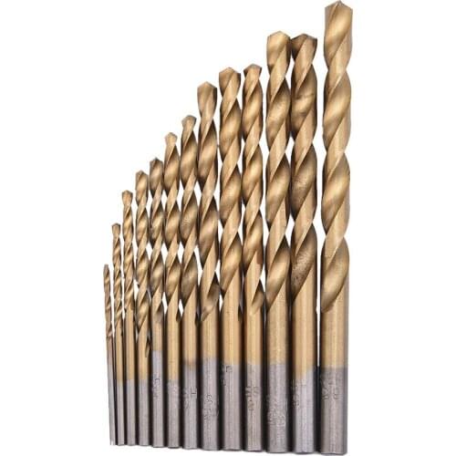 Quality 13pcs HSS hexagonal handle 6.35 mm twist drill electric screwdriver bit 1.5 - 6.5mm For Impact Drill Tool Accessories