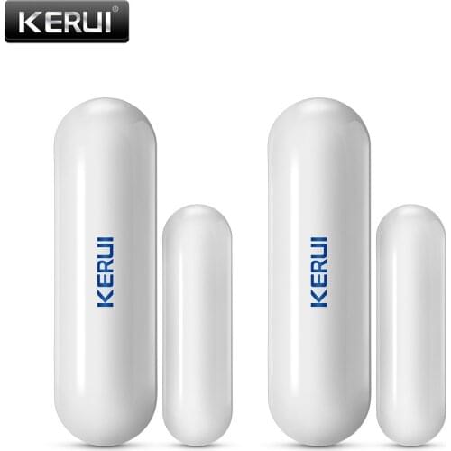 KERUI 2pcs 433MHz Portable Smart Home Alarm Sensors Detectors Wireless Window Door Magnet Sensor Detector For Kerui Alarm System