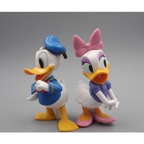 6piece 12cm couple of Donald duck Daisy duck collection figures toys Donald duck model ornaments toys