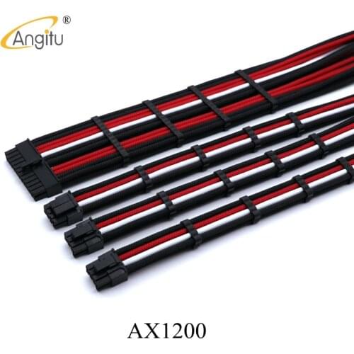 Premium Sleeved Modular Power Cable Kit for Corsair AX1200