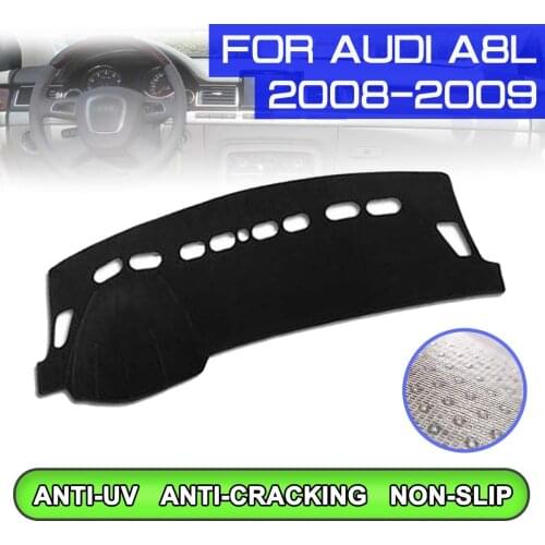 Car Dashboard Mat Anti-dirty Non-slip Dash Cover Mat UV Protection Shade Sticker for Audi A8L 2008 2009