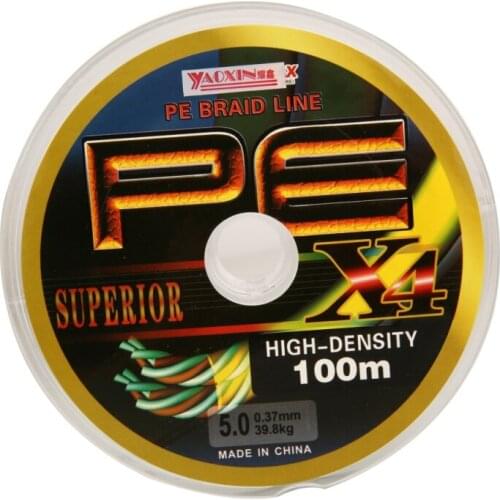 100M PE Braided Fishing Line 4 Stands Multifilament Fishing Line For Carp Fishing Wire For All Fishing