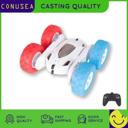 RC Stunt Car 2.4G 4CH Drift Deformation Buggy 360 Degree Flip High Speed Climbing 4WD Racing LED Lights Toy for boys kids