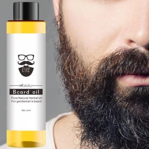 30ml Beard Oil 100% Natural Ingredients Growth Oil For Men Beard Grooming Treatment Shiny Smoothing Beard Care