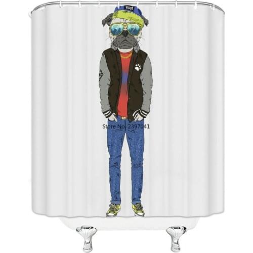 Fashion Design Beautiful Christmas Tree Picture Hanging Shower Curtain Waterproof Mildew Polyester Fabric Home Bathroom Decorati