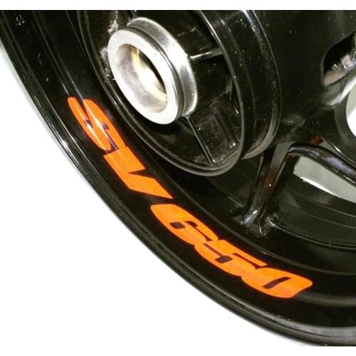 Motorcycle Wheel Sticker Decal Reflective Rim Bike Motorcycle Suitable for SUZUKI SV 650