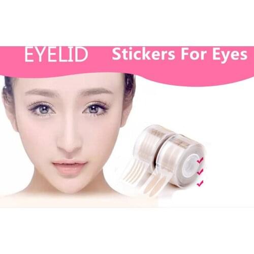 Stickers For Eyelids Women Invisible Double Eyelid Make-up Tape Transparent Auto Eye Stickers For Makeup Double Face Eyelid