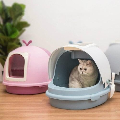 Cat Litter Large Fully Closed Cat Litter Cat Supplies Deodorant Semi-closed Cat Litter Box Anti-spatter Cat Toilet Litter Box