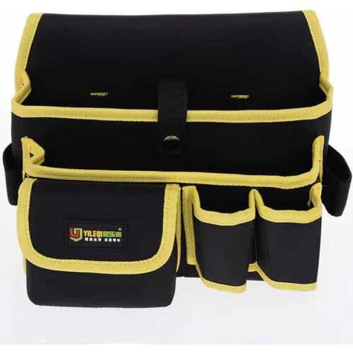 Portable Repair Electrian Waist Tool Storage Bag Multifunctional Machanic Toolkit Package Made with Waterproof Oxford Cloth