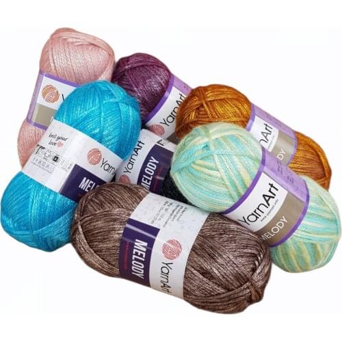 Yarnart Melody Yarn 100gr-230mt %9 Wool - %21 Acrylic Knitting Crochet Wrap Beanie Sweater Kids Adults Knitwears Silky Shiny