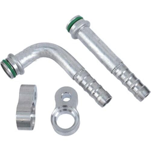 Auto air conditioning ac hose connector 134a cold air pipe connector with nozzles hose fittings