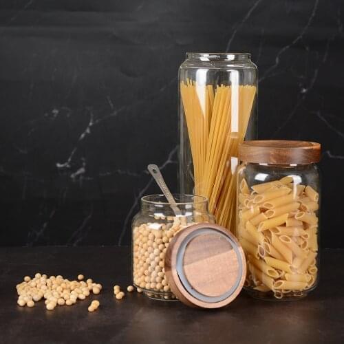 QUEENBAR Coffee Beans Food Glass Storage Jar Storage Container Bottles Candy Storage Jars kitchen Hermetic Jar
