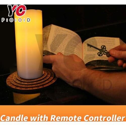 Candle with Remote Controller escape game prop use the controller to light on or off the wireless candles takagism room YOPOOD