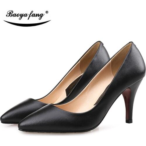 New Shallow Mouth shoes woman High heel Pumps Ladies pointed toe Thin heel office shoes red sole fashion shoes
